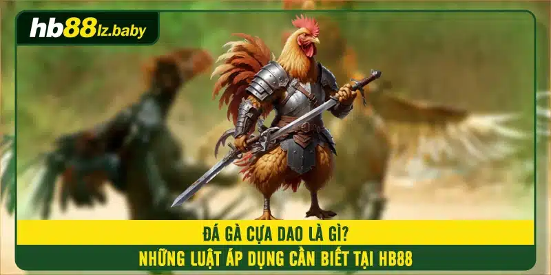 Đá Gà Cựa Dao Là Gì? Những Luật Áp Dụng Cần Biết Tại HB88